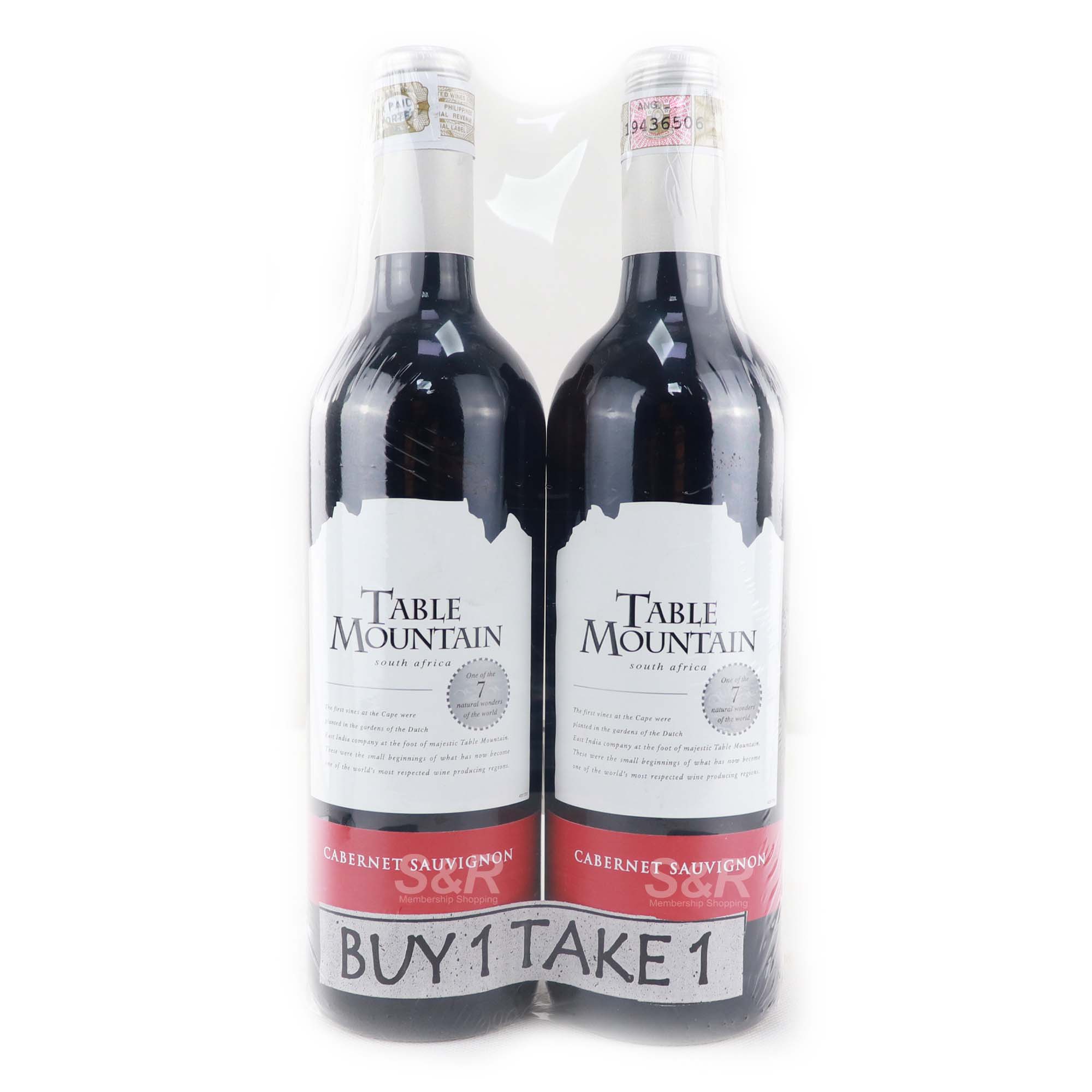 Table Mountain Cabernet Sauvignon Wine 2 bottles